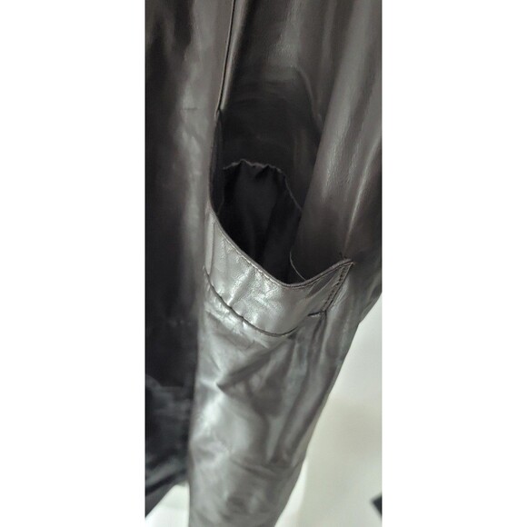 Vintage 90s Express Compagnie Internationale leather trench coat - Picture 3 of 9